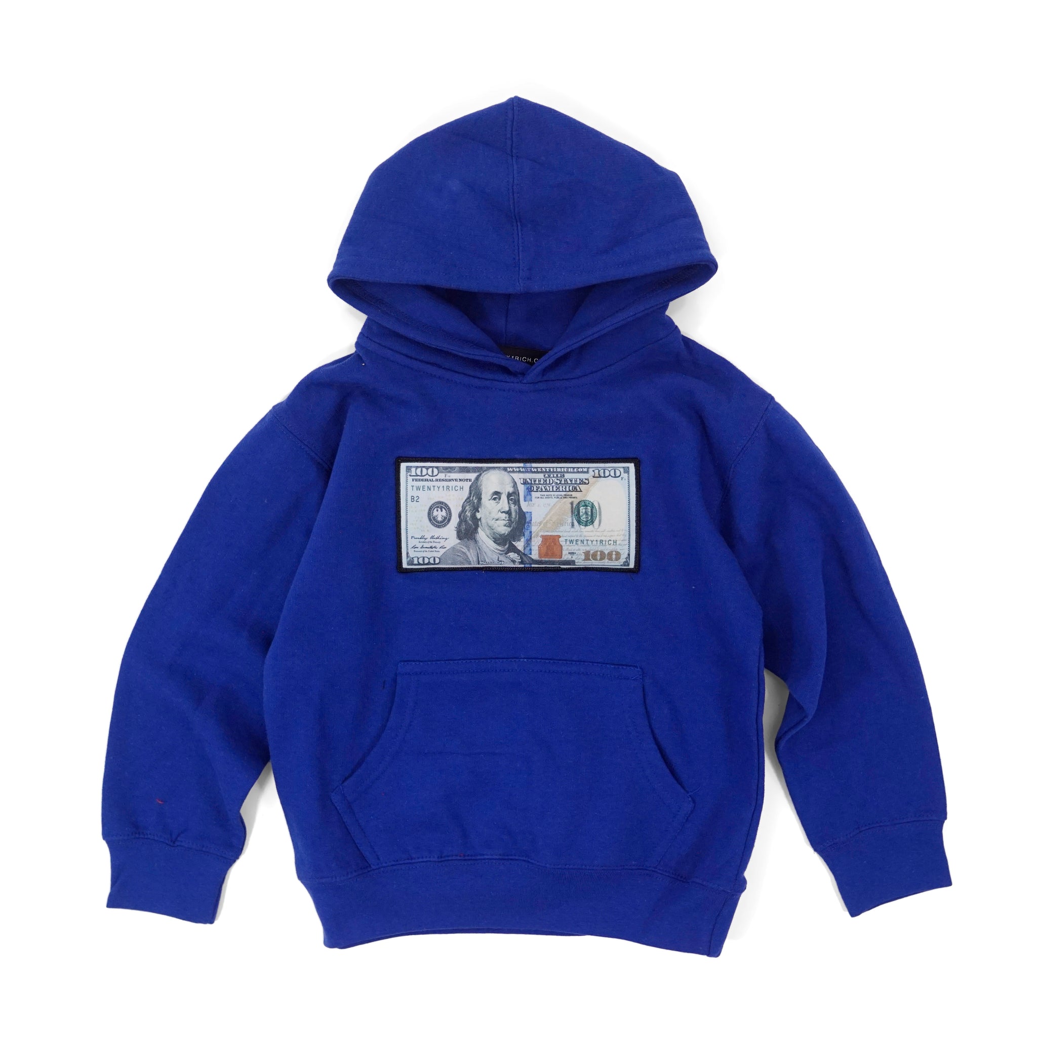 Kids 'Blue Hundreds' Hoodie - Twenty1Rich