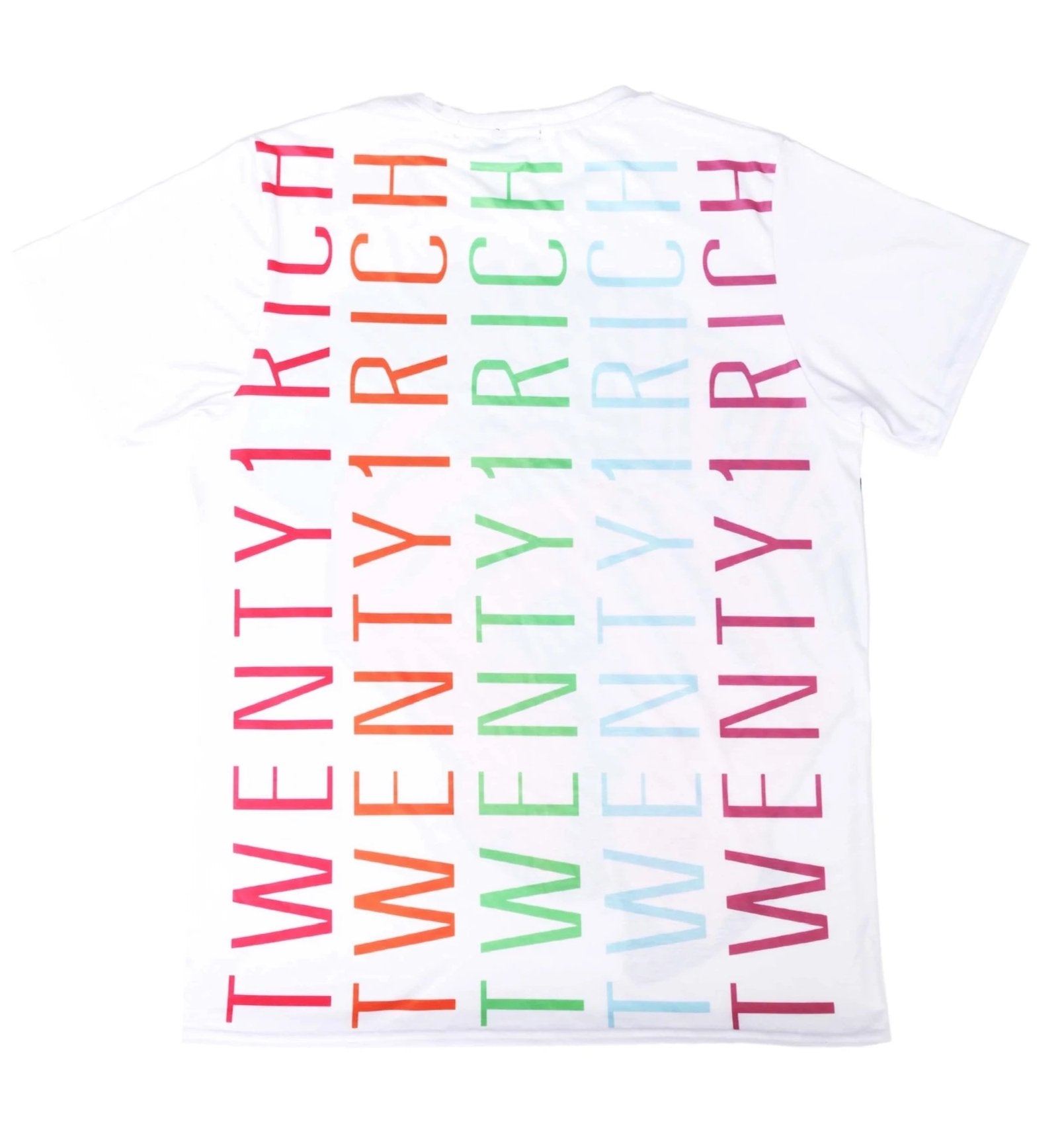 Money Fan White Crew Neck Tee