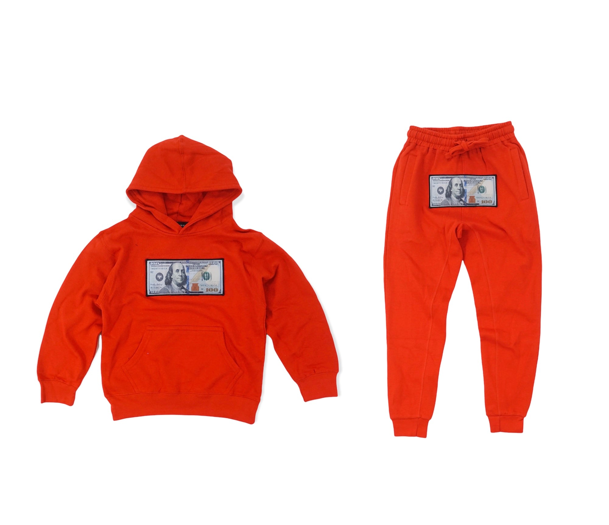 Kids 'Blue Hundreds' Jogger Set - Twenty1Rich