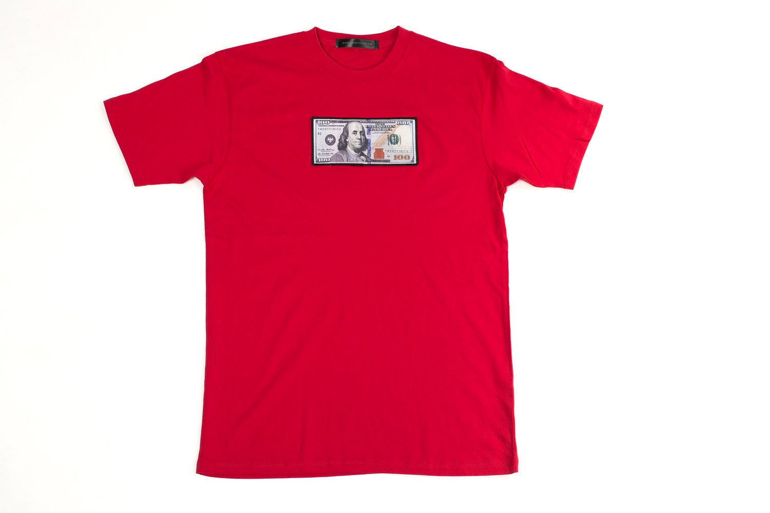 &quot;Blue Hundreds&quot; Tee by Twenty1Rich with $100 logo