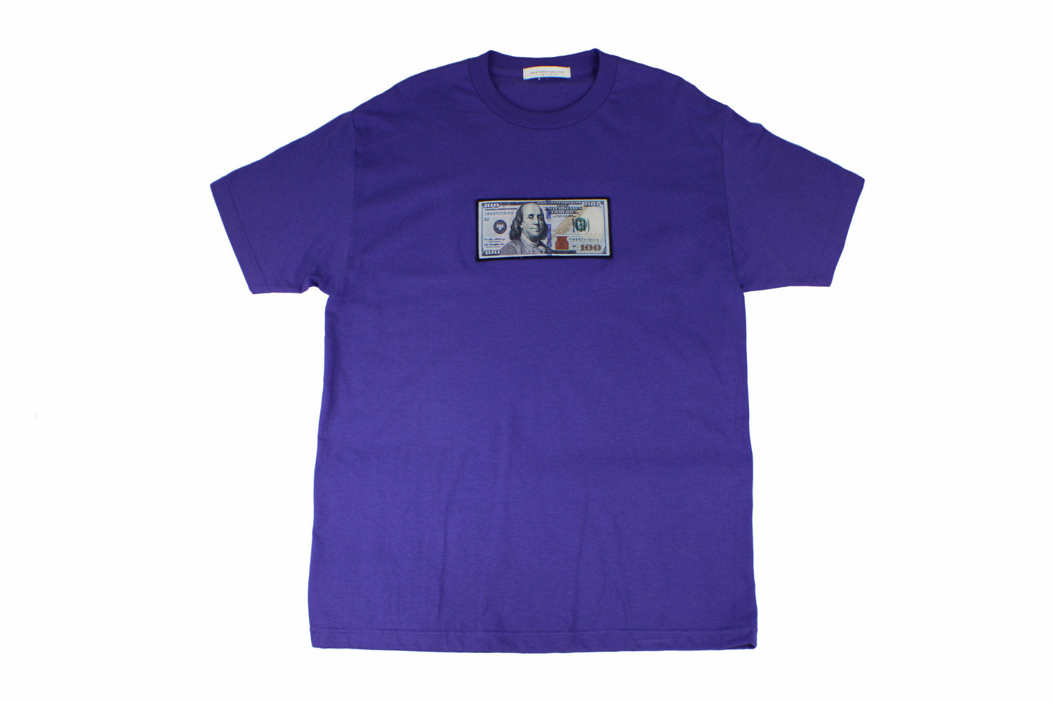Blue &quot;Blue Hundreds&quot; Tee by Twenty1Rich with $100 logo