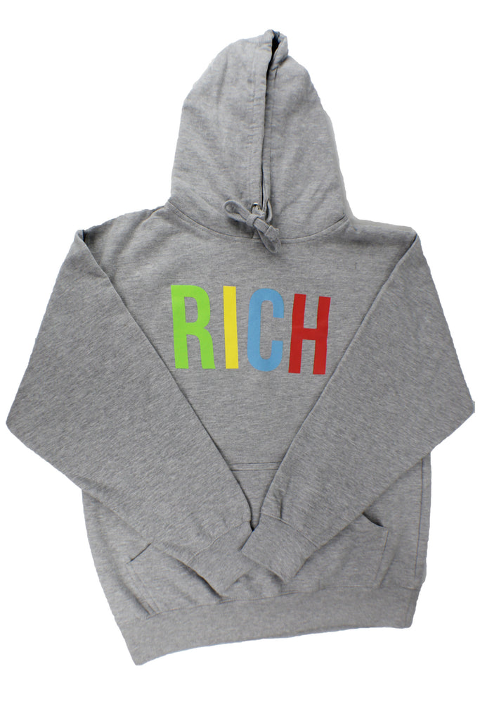 Grey "Rich" Hoodie by Twenty1Rich