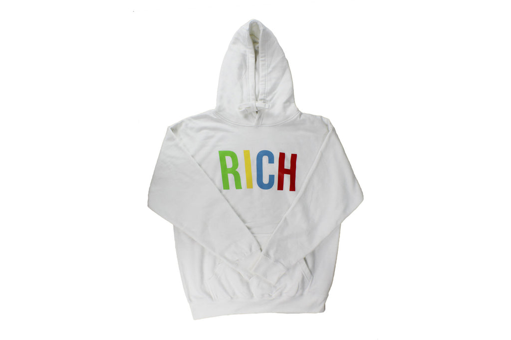 White "Rich" Hoodie by Twenty1Rich
