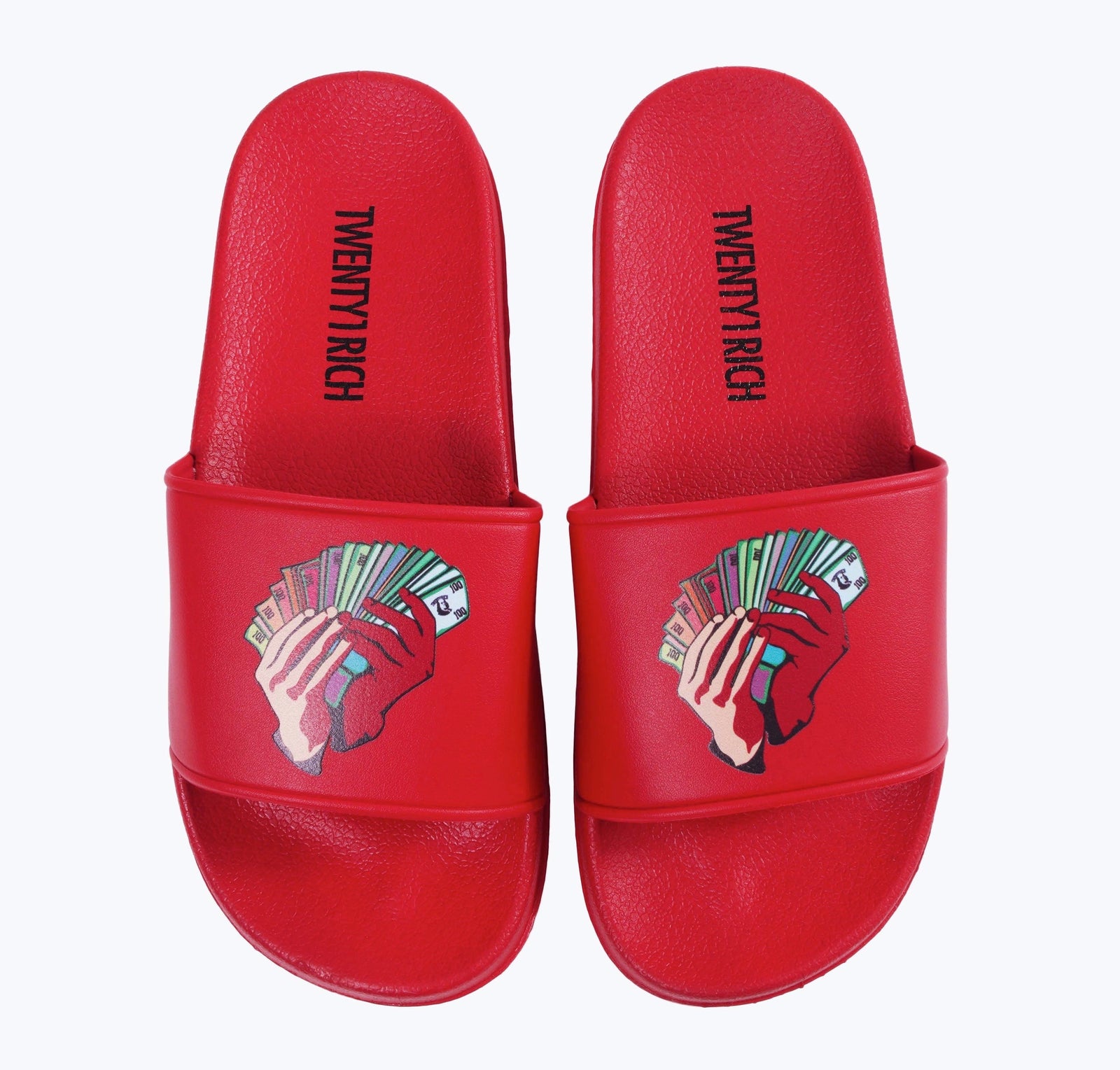 Money Fan Slides - Red